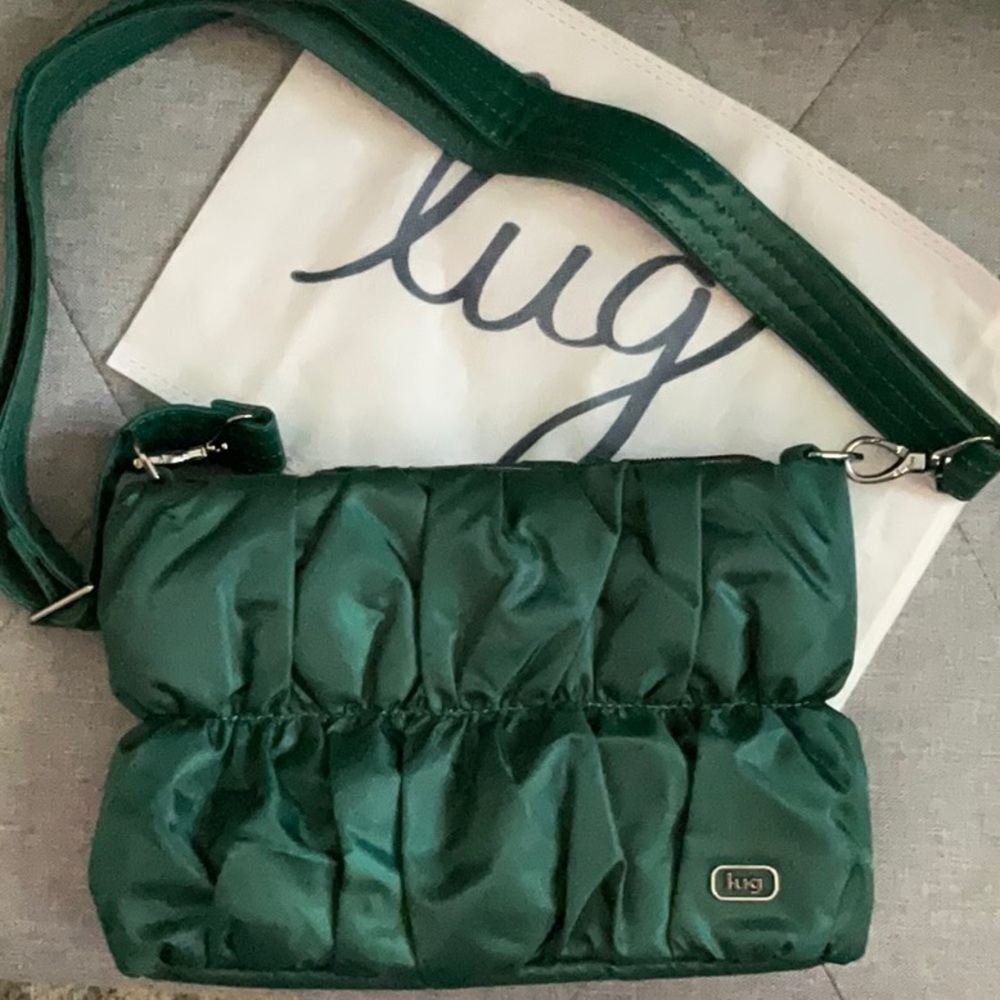 Lug Flounce Wicked Green Quilted Crossbody Bag